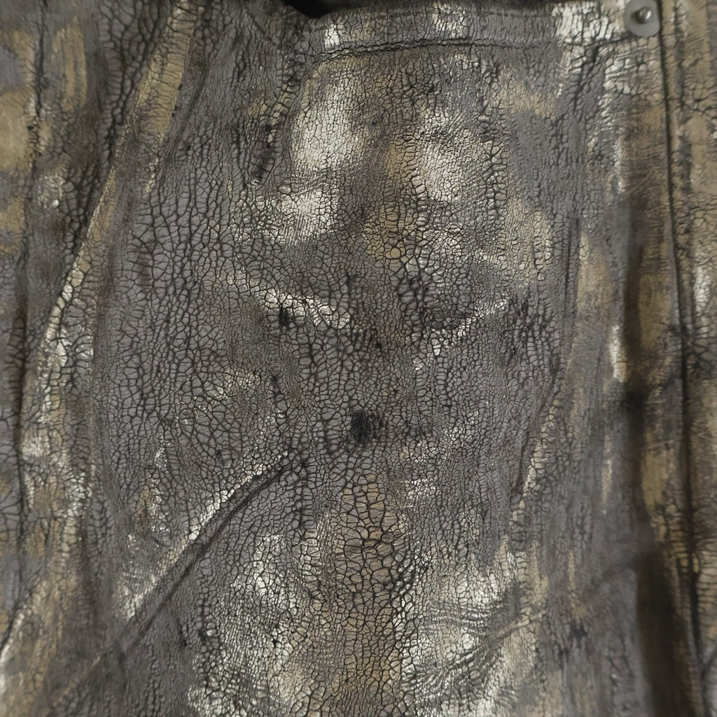 Rick Owens(リックオウエンス) 25SS Hollywood Bolan Banana ボランバナナ コーティングデニムパンツ ゴールド RR01E5343-SGMC