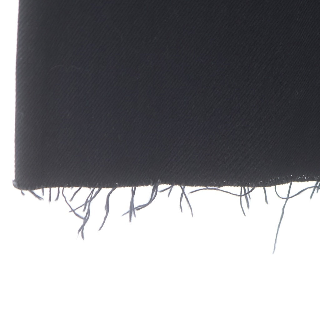 Rick Owens(リックオウエンス) 23AW distressed-finish knee-length denim skirt ダメージ加工 デニムスカート ブラック RR02C7300-HBLK レディース