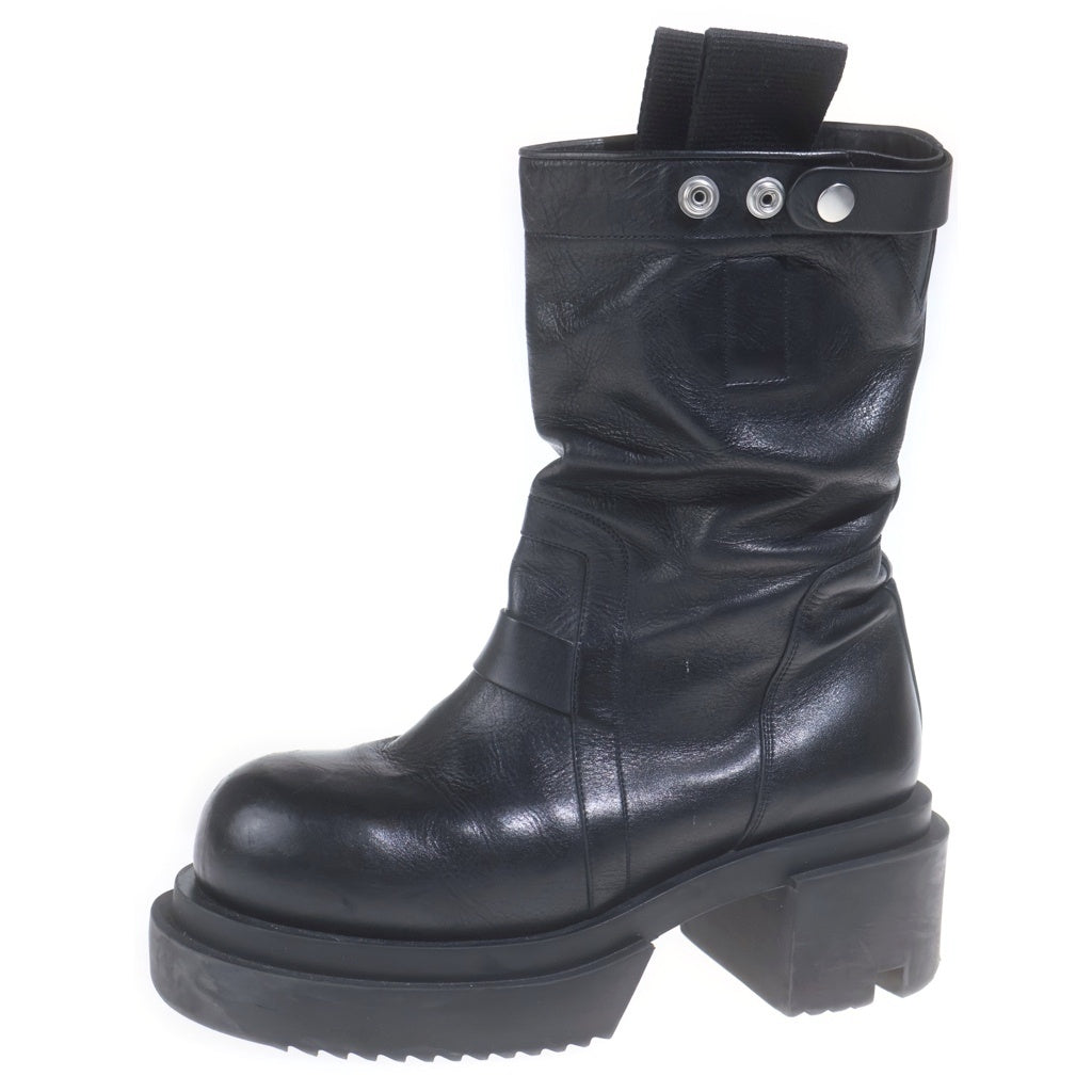 Rick Owens(リックオウエンス) Pull on Bogun ボーガン レザーブーツ ブラック