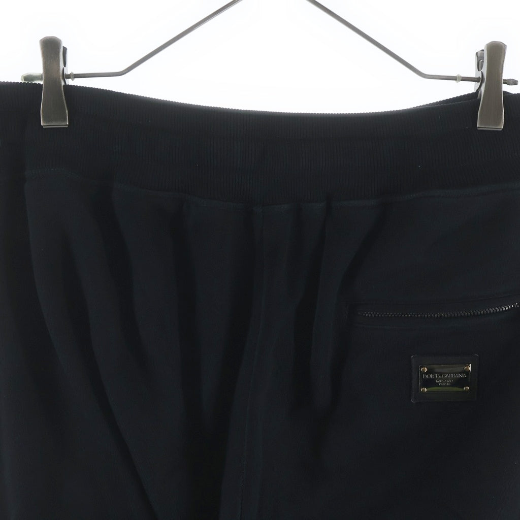 DOLCE & GABBANA(ドルチェアンドガッバーナ) 23AW ロゴプレート ジョガースウェットパンツ ブラック GVXQHT/G7F2G