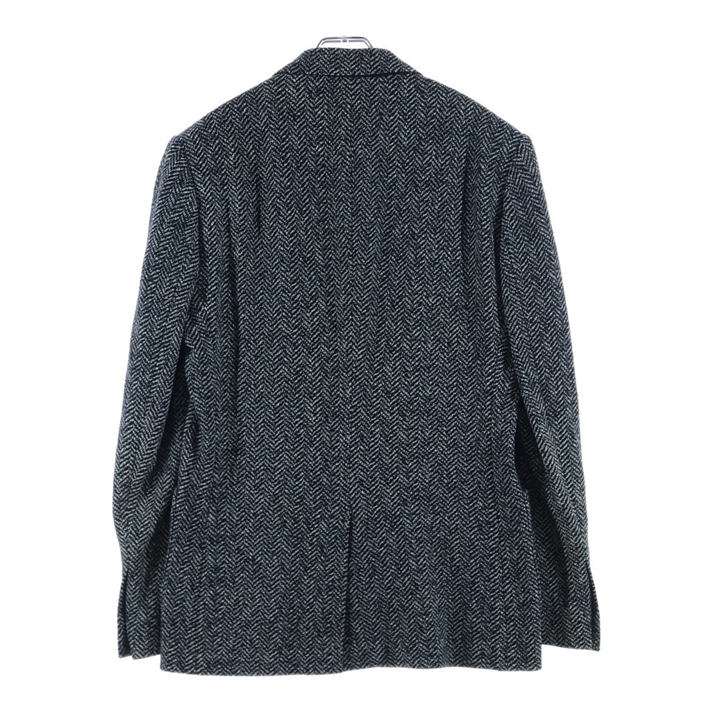 DOLCE & GABBANA(ドルチェアンドガッバーナ) 2Bウール総柄テーラードジャケット ブラック/ホワイト G2OW7T/FC7AR