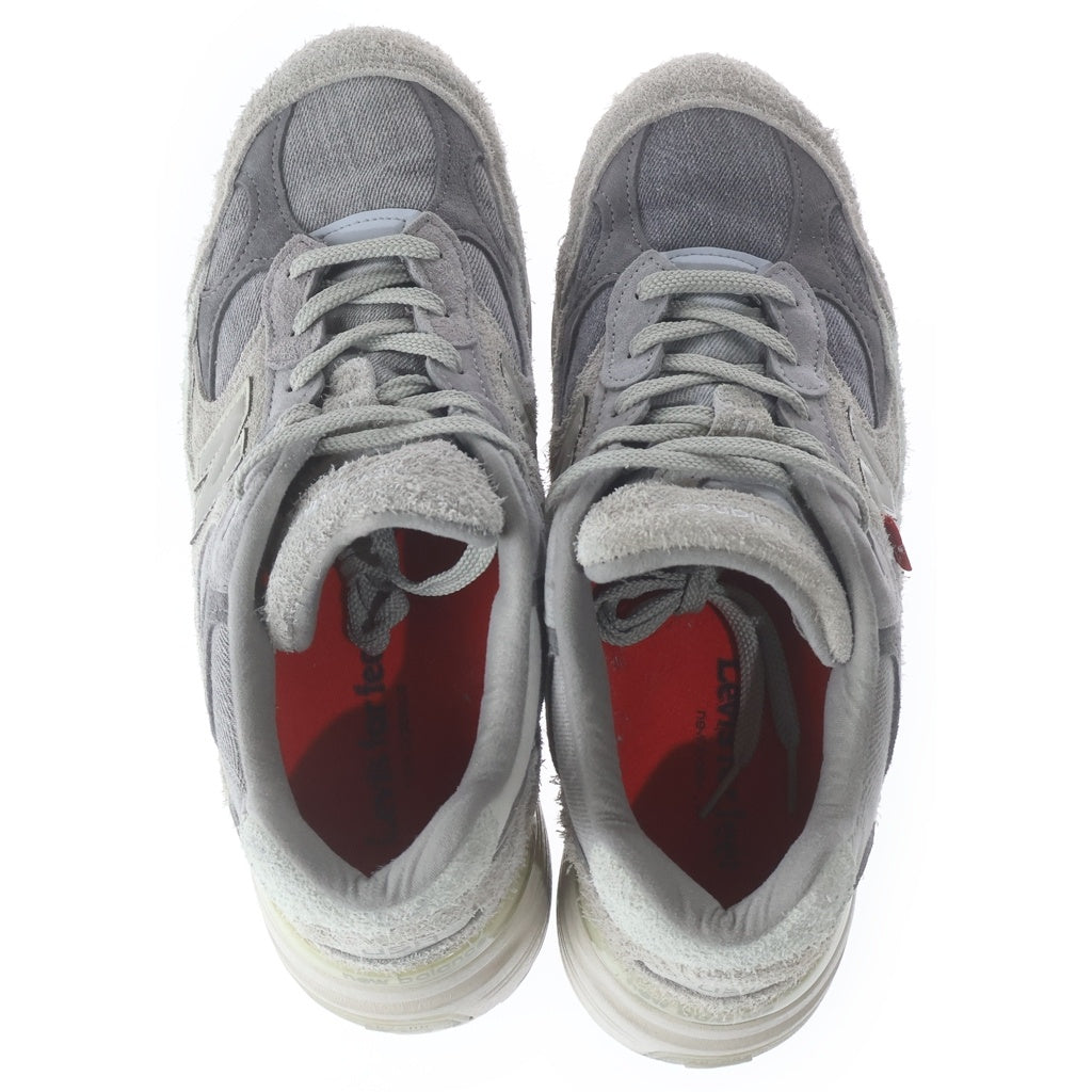 New Balance(ニューバランス) ×LEVIS 992 リーバイス スウェードローカットスニーカー グレー US10/28cm M992LV
