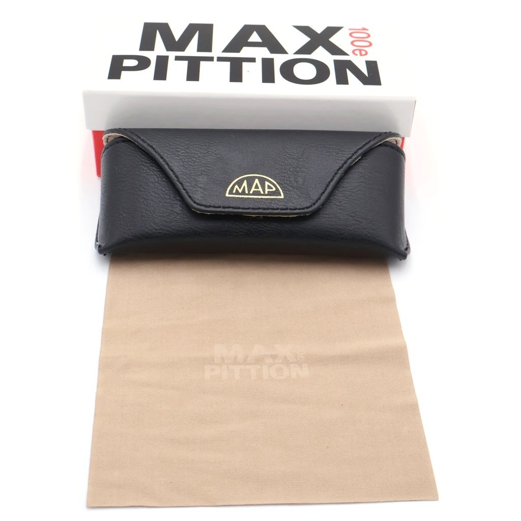 MAX PITTION(マックス ピティオン) POLI-42 ポリ42 ウェリントン サングラス メガネ アイウェア ブラック PL-001A