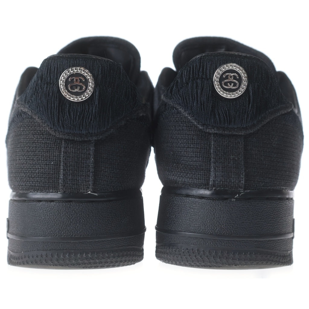 NIKE(ナイキ) ×STUSSY AIR FORCE 1 LOW FOSSIL STONE ステューシー エアフォース1 ロー フォッシルストーン ローカットスニーカー US9.5/27.5cm ブラック CZ9084-200