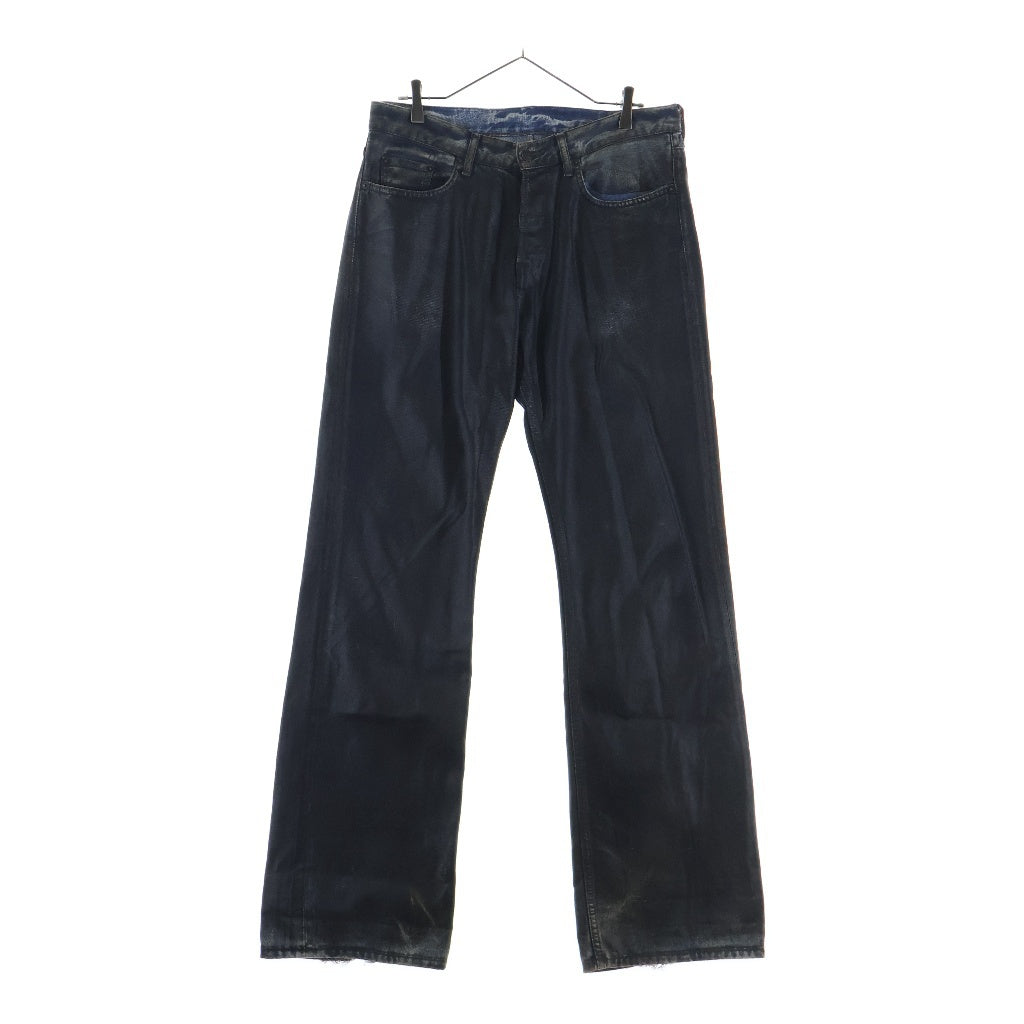 Acne Studios(アクネ ストゥディオズ) Leather Finish Regular Fit Jeans レザーフィニッシュ フィット ジーンズ ブラック
