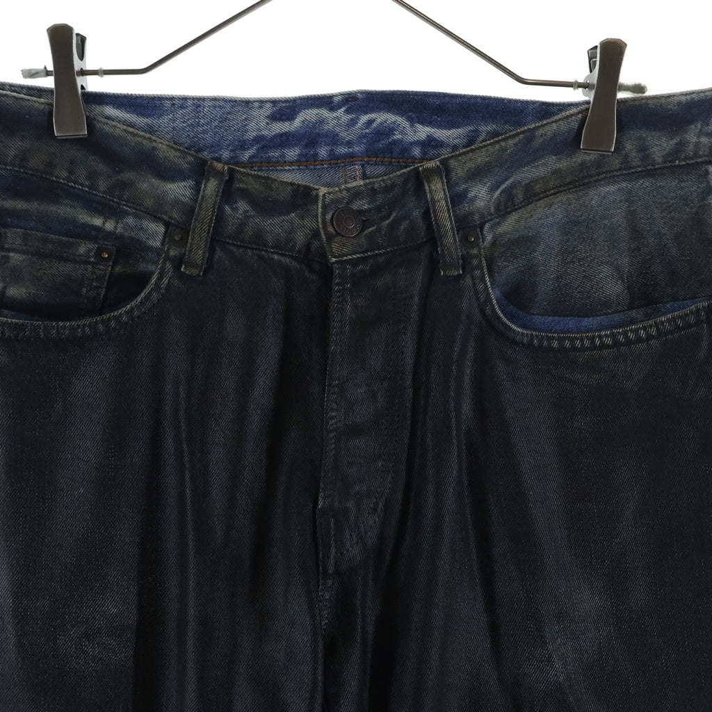 Acne Studios(アクネ ストゥディオズ) Leather Finish Regular Fit Jeans レザーフィニッシュ フィット ジーンズ ブラック