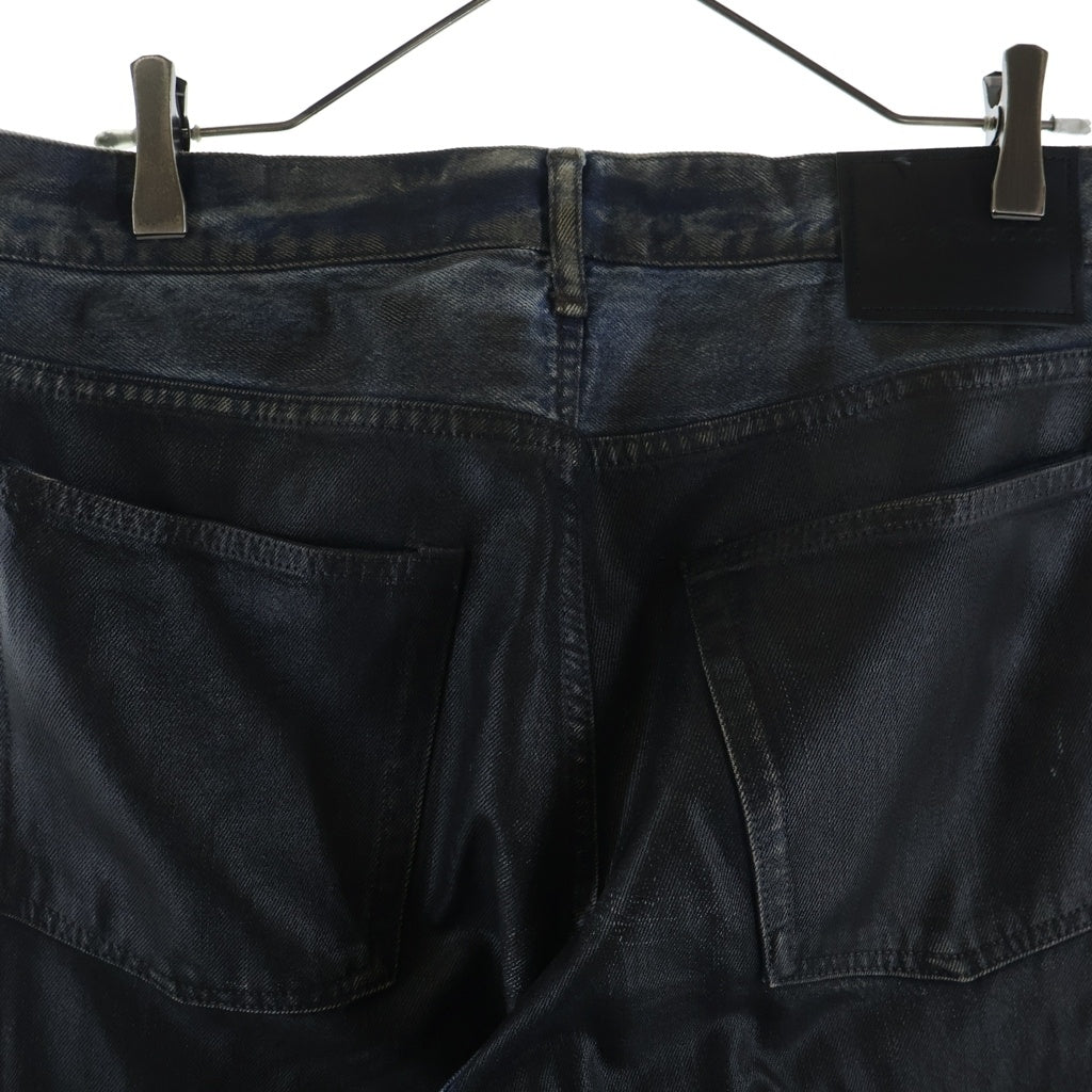 Acne Studios(アクネ ストゥディオズ) Leather Finish Regular Fit Jeans レザーフィニッシュ フィット ジーンズ ブラック