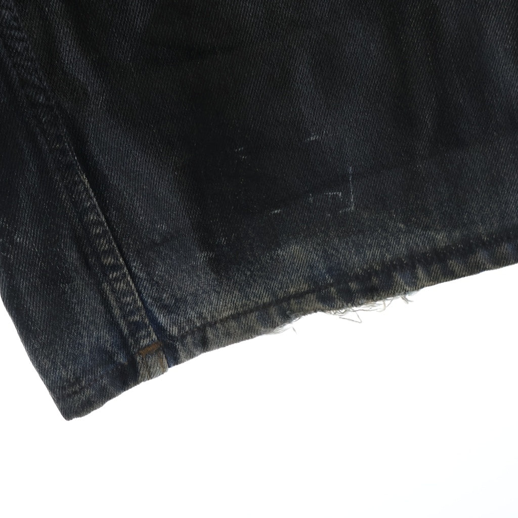 Acne Studios(アクネ ストゥディオズ) Leather Finish Regular Fit Jeans レザーフィニッシュ フィット ジーンズ ブラック