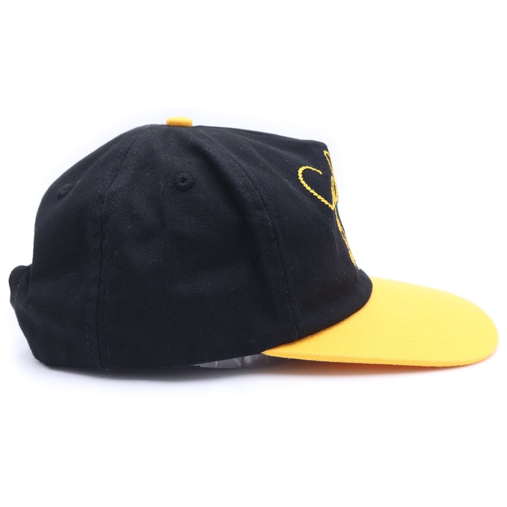 GALLERY DEPT.(ギャラリーデプト) 24AW Collector Cap 刺繍デザイン コレクターキャップ 帽子 ブラック/イエロー