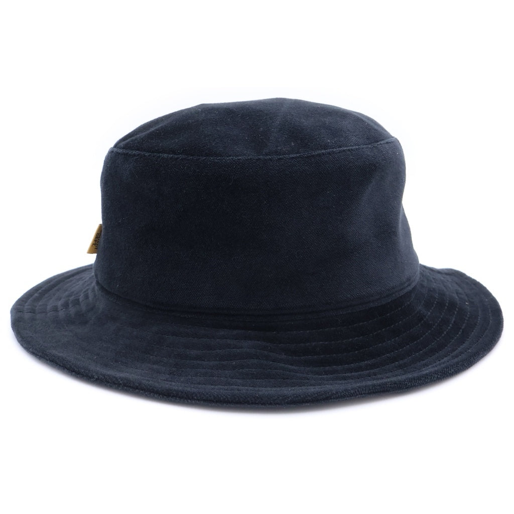 GALLERY DEPT.(ギャラリーデプト) Velvet Bucket Hat ベルベット フラット型 バケットハット 帽子 ブラック