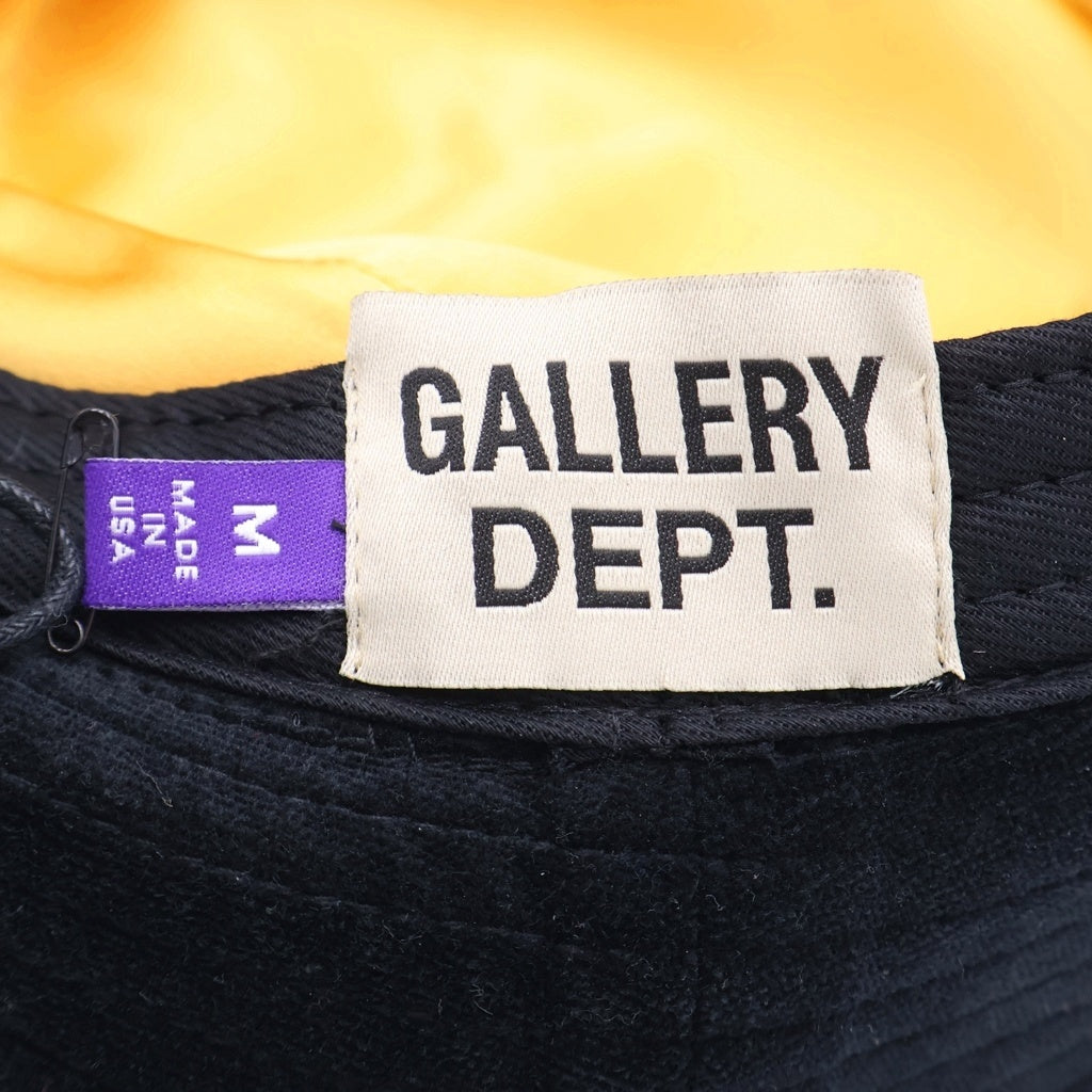 GALLERY DEPT.(ギャラリーデプト) Velvet Bucket Hat ベルベット フラット型 バケットハット 帽子 ブラック