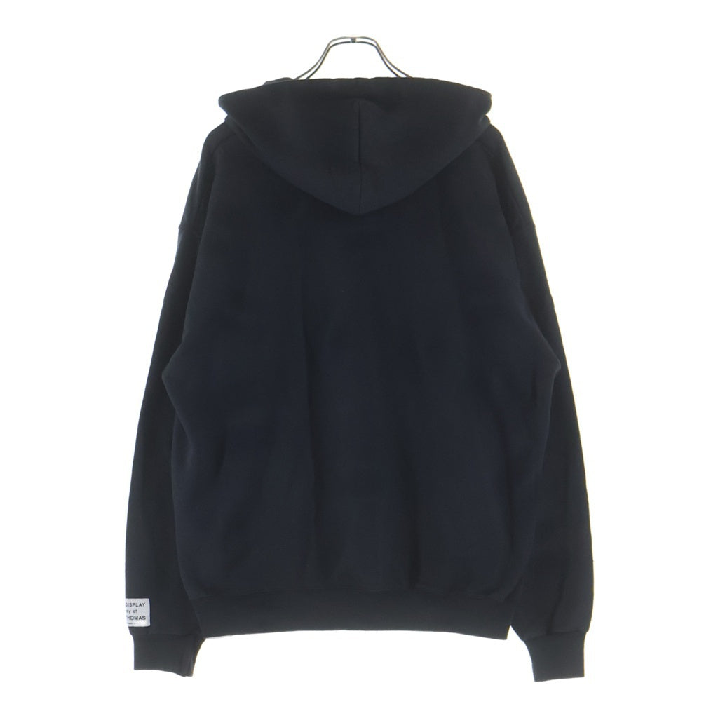 GALLERY DEPT.(ギャラリーデプト) SUN FADED ENGLISH LOGO ZIP UP HOODIE ユーズド加工 ジップアップフーディ パーカー ブラック