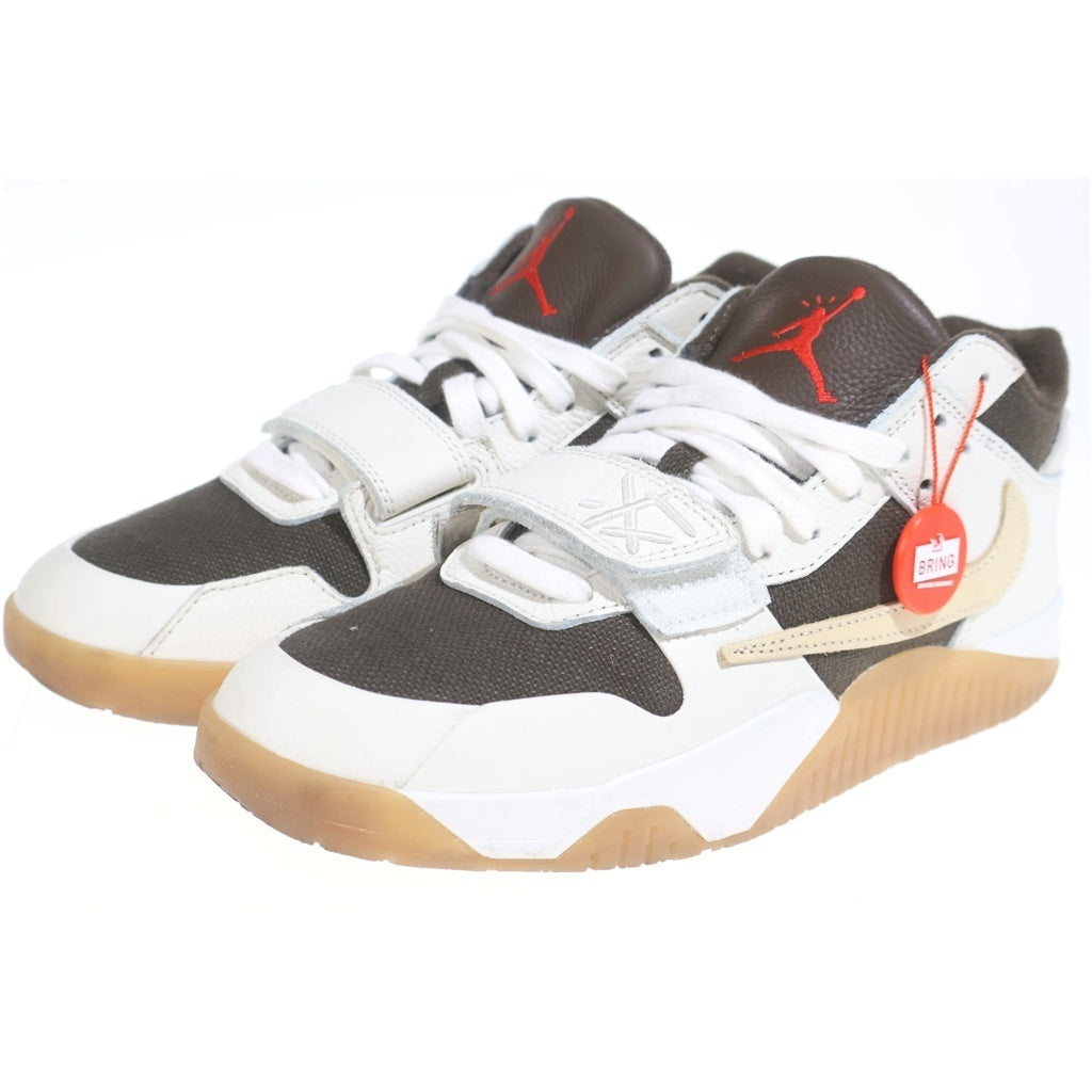NIKE(ナイキ) ×TRAVIS SCOTT JORDAN JUMPMAN JACK トラヴィススコット ジョーダン ジャンプマン ローカットスニーカー ホワイト/ブラウン US9.5/27.5cm FZ8117‐100