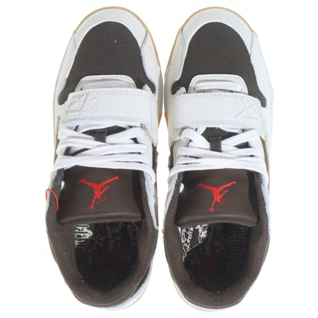 NIKE(ナイキ) ×TRAVIS SCOTT JORDAN JUMPMAN JACK トラヴィススコット ジョーダン ジャンプマン ローカットスニーカー ホワイト/ブラウン US9.5/27.5cm FZ8117‐100