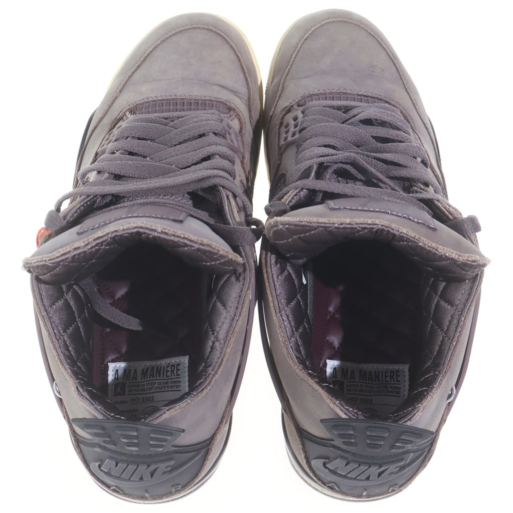 NIKE(ナイキ) ×A Ma Maniere AIR JORDAN 4 VIOLET ORE ア マ マニエール エアジョーダン4 バイオレット オレ ハイカットスニーカー シューズ ブラウン DV6773-220