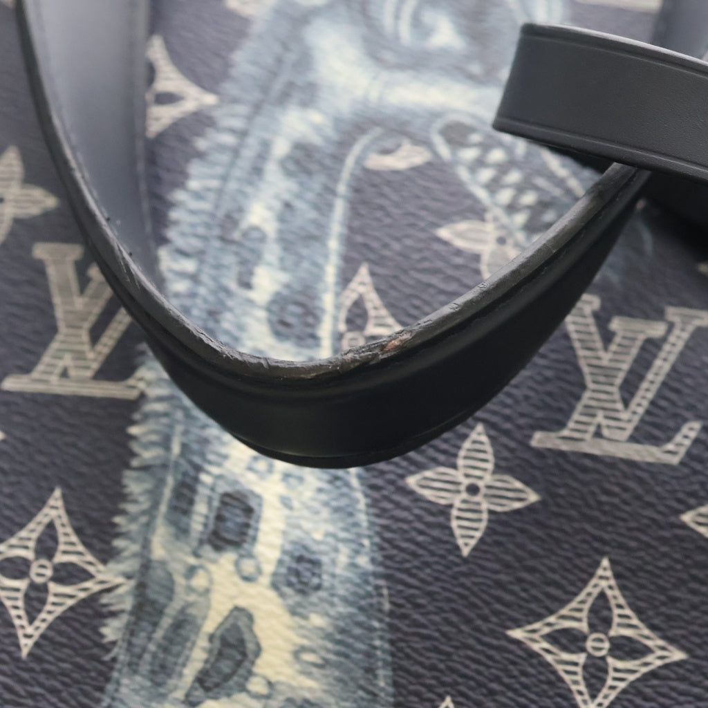 LOUIS VUITTON(ルイヴィトン) モノグラム サバンナ チャップマン トートバッグ ハンドバック ネイビー M54127 レディース
