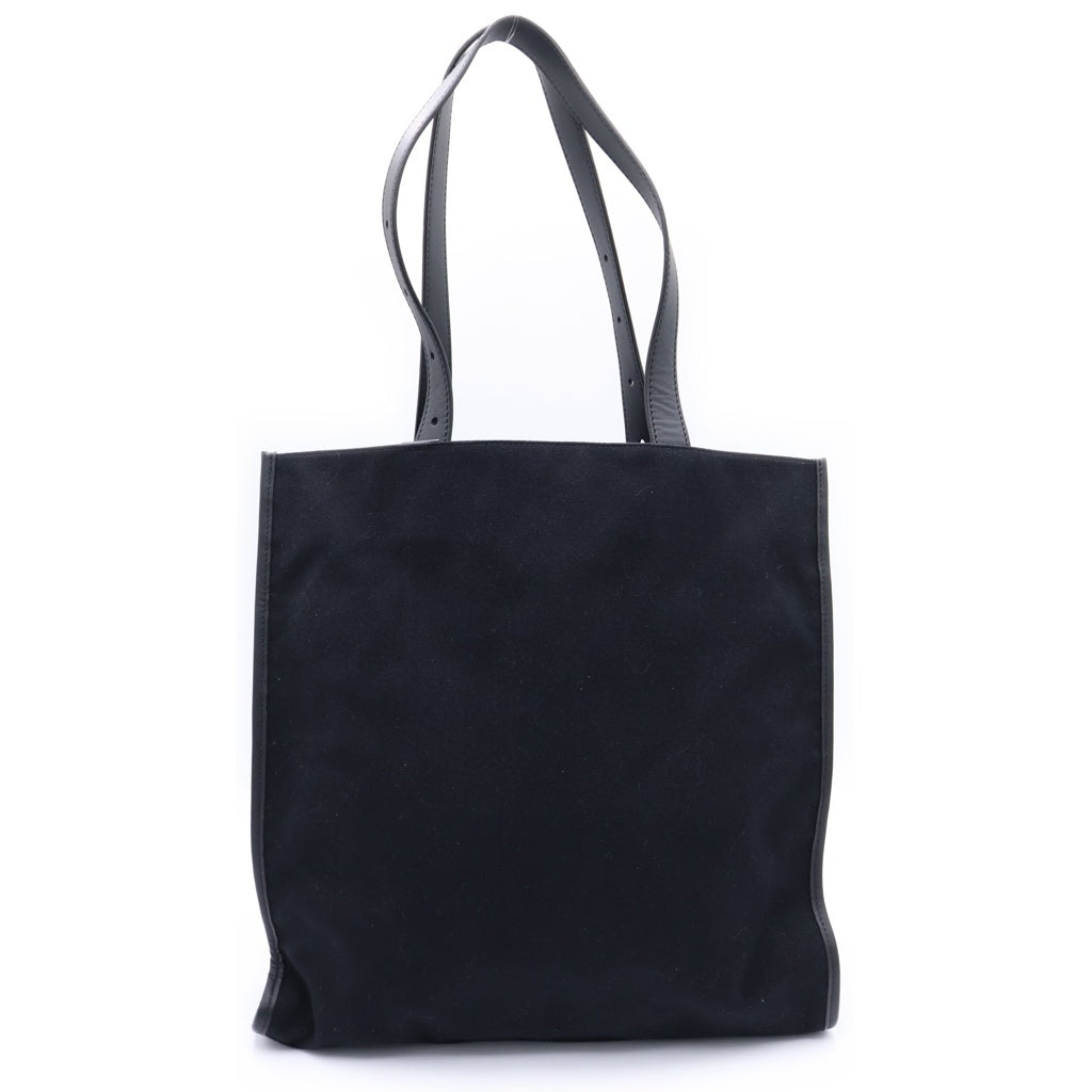 FENDI(フェンディ) ラバーロゴキャンバストートバッグ ハンドバック ブラック/ブラウン レディース