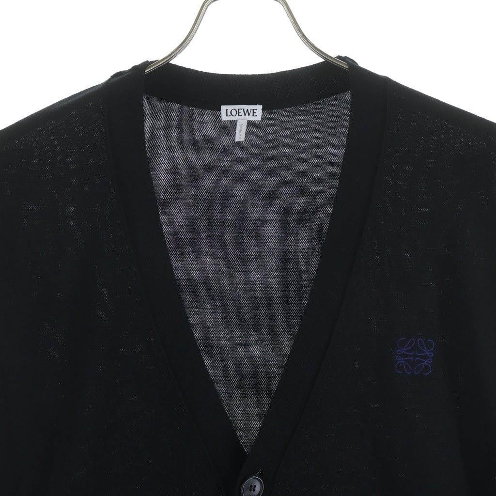 LOEWE(ロエベ) アナグラム刺繍カーディガン Q825Y16K05 ブラック