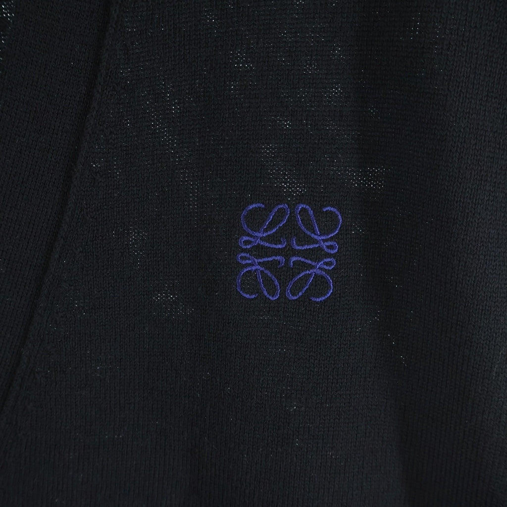 LOEWE(ロエベ) アナグラム刺繍カーディガン Q825Y16K05 ブラック