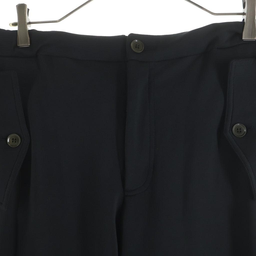 Y-3(ワイスリー) フロントロゴデザイントラックパンツ ジップデザインスウェットパンツ ブラック AN5002