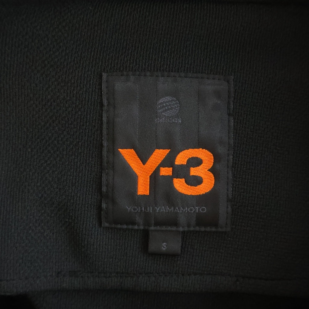 Y-3(ワイスリー) フロントロゴデザイントラックパンツ ジップデザインスウェットパンツ ブラック AN5002