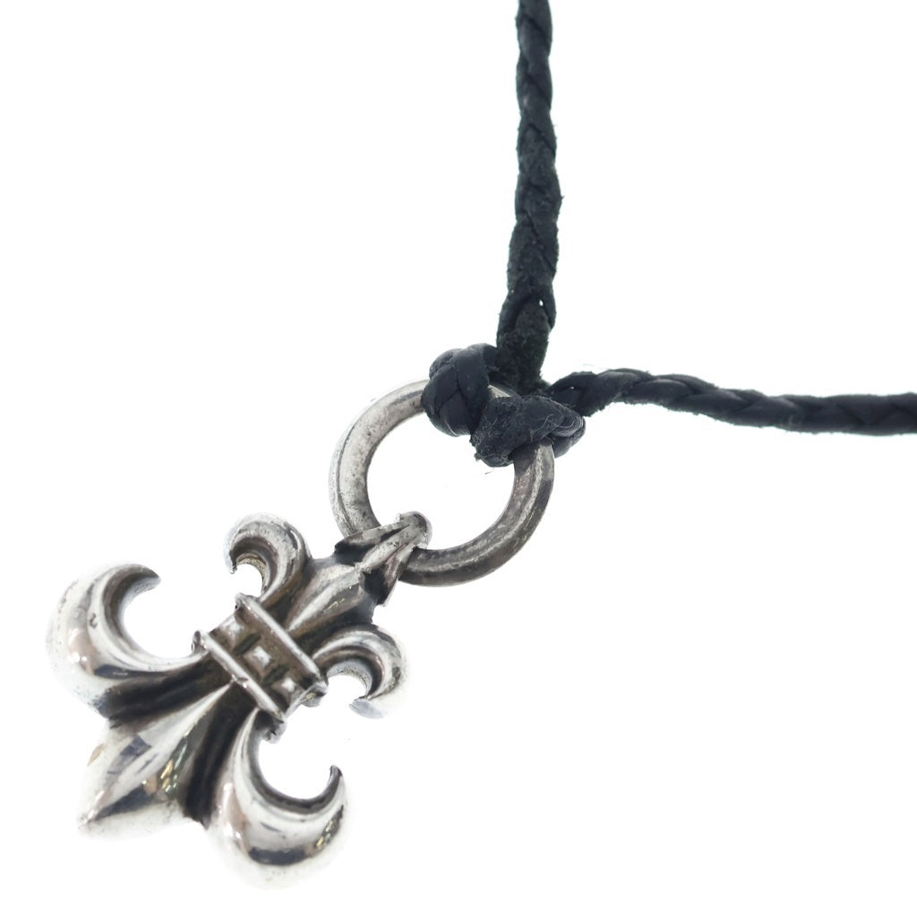 CHROME HEARTS(クロムハーツ) OLD BS FLUER BSフレア ペンダントトップ レザーブレイド シルバー/ブラック
