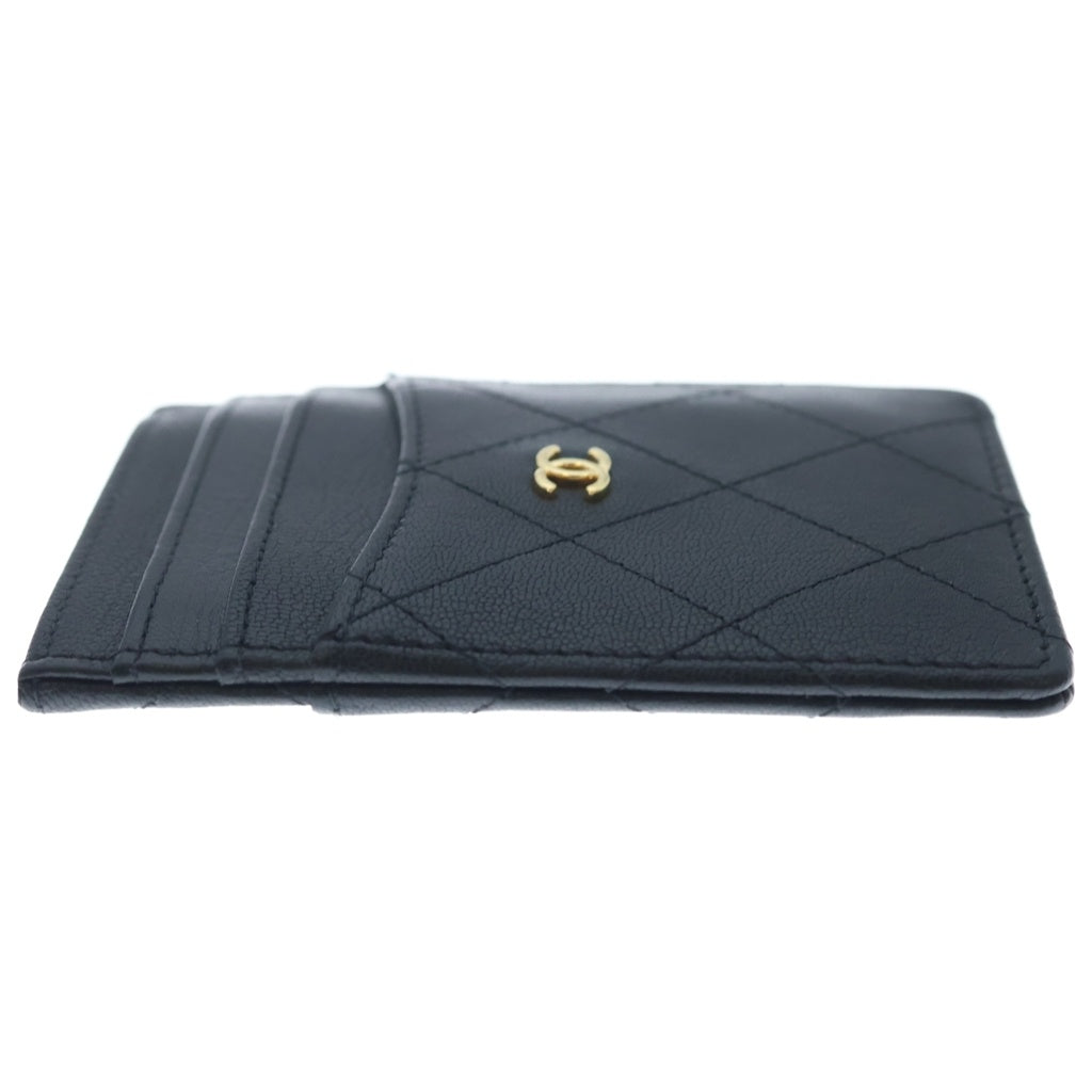CHANEL(シャネル) ココマーク レザーカードケース ブラック レディース