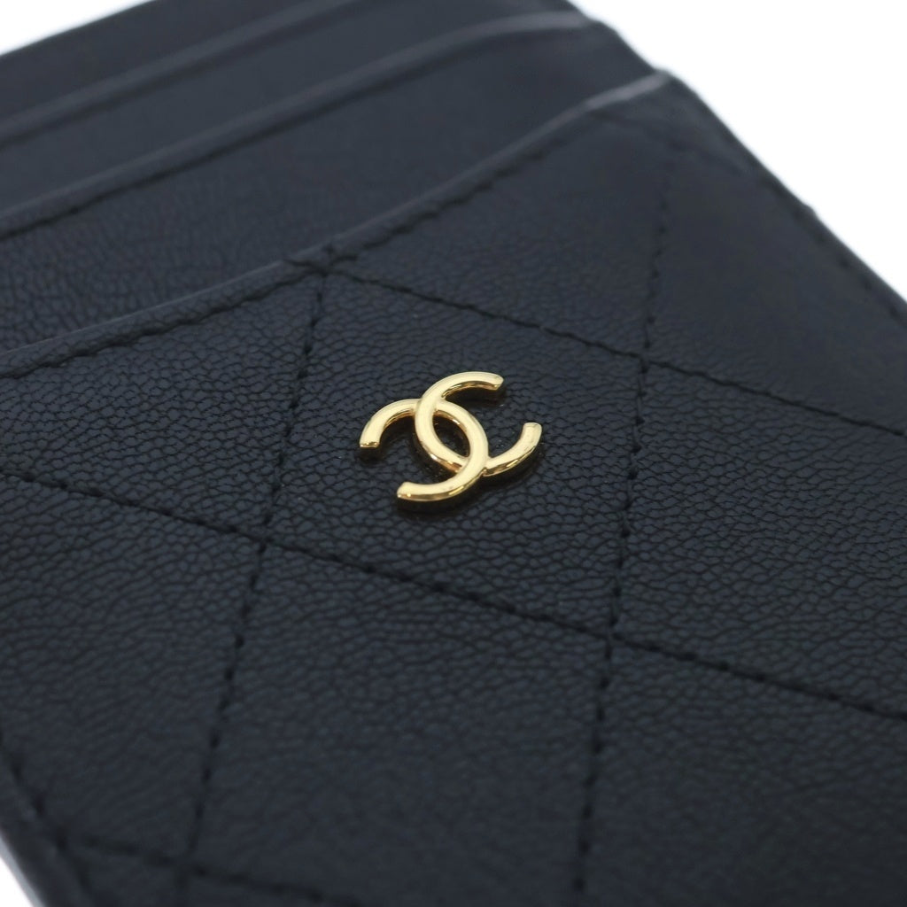 CHANEL(シャネル) ココマーク レザーカードケース ブラック レディース