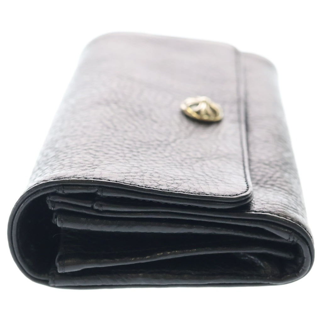 CHROME HEARTS(クロムハーツ) JUDY CROSS BALL ジュディ クロス ボール ボタン レザーウォレット 長財布 ブラック BCA366