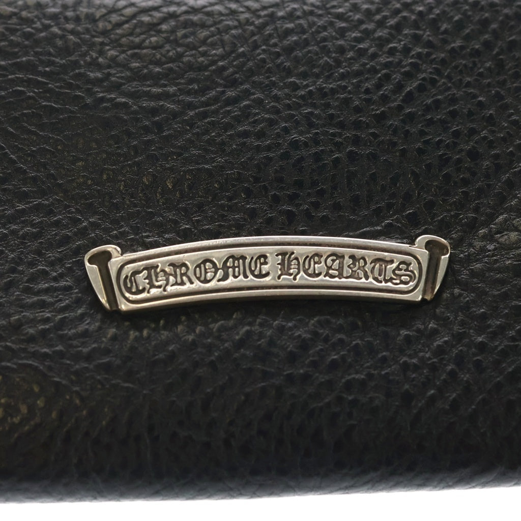 CHROME HEARTS(クロムハーツ) JUDY CROSS BALL ジュディ クロス ボール ボタン レザーウォレット 長財布 ブラック BCA366