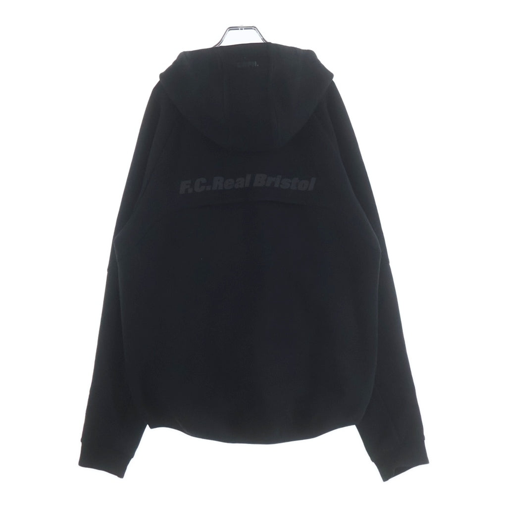 F.C.R.B./F.C.Real Bristol/FCRB(エフシーアールビー/エフシーレアルブリストル) 19AW VENTILATION HOODIE ベンチレーションフーディ ブラック ジップアップパーカー FCRB-192003