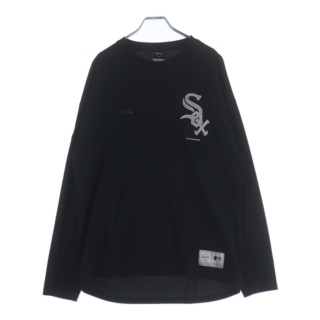F.C.R.B./F.C.Real Bristol/FCRB(エフシーアールビー/エフシーレアルブリストル) 21AW MLB TOUR L/S PRE MATCH TOP ツアー ロングスリーブチームTシャツ ブラック FCRB-212007