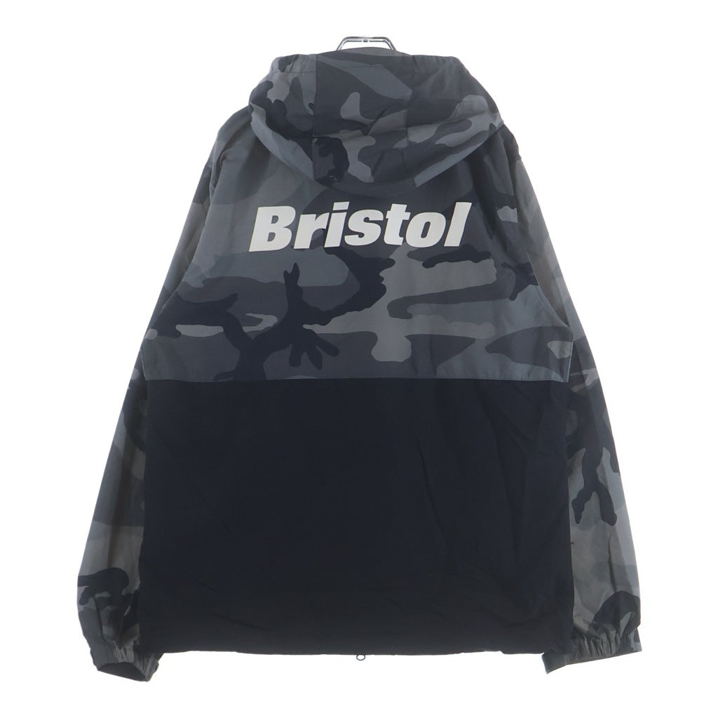 F.C.R.B.(エフシーアールビー) 20SS NYLON HOODED BLOUSON ナイロンフーデッドブルゾン ブラック/カモフラージュ ジャケット FCRB-200052