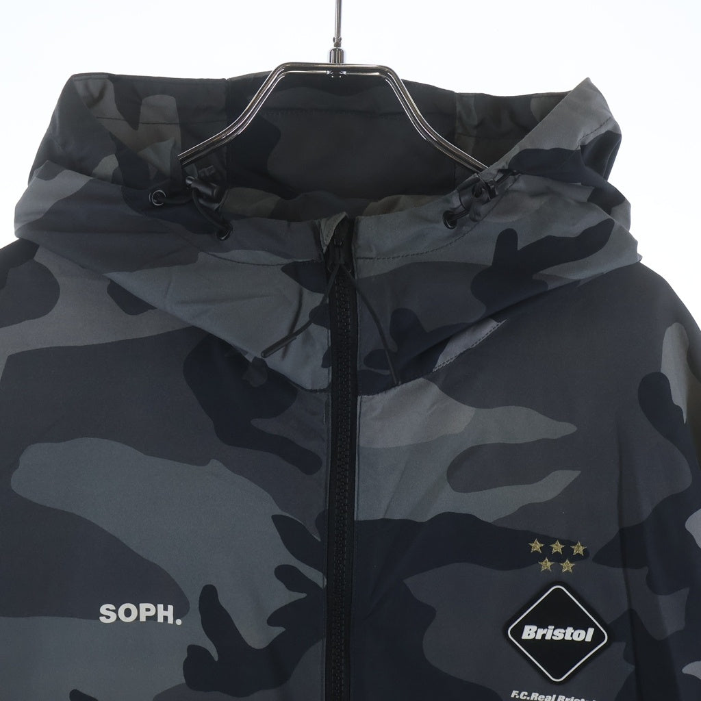 F.C.R.B.(エフシーアールビー) 20SS NYLON HOODED BLOUSON ナイロンフーデッドブルゾン ブラック/カモフラージュ ジャケット FCRB-200052