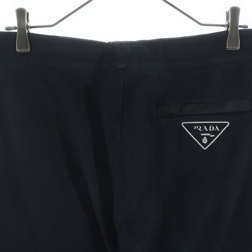 PRADA(プラダ) バック トライアングル ロゴプリント ナイロンポケット スウェットパンツ ブラック UJP201 R222