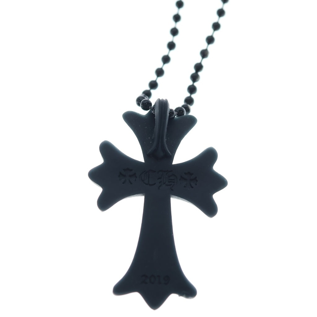 CHROME HEARTS(クロムハーツ) RUBBER CH CRS SML スモールCHクロス ラバーネックレス シリコン ブラック BCA306