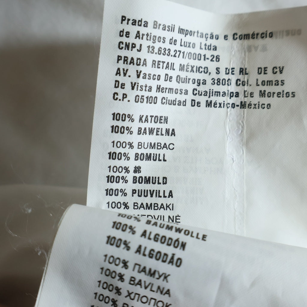 PRADA(プラダ) コットンTシャツ カットソー ホワイト 35570 S112 ILK レディース
