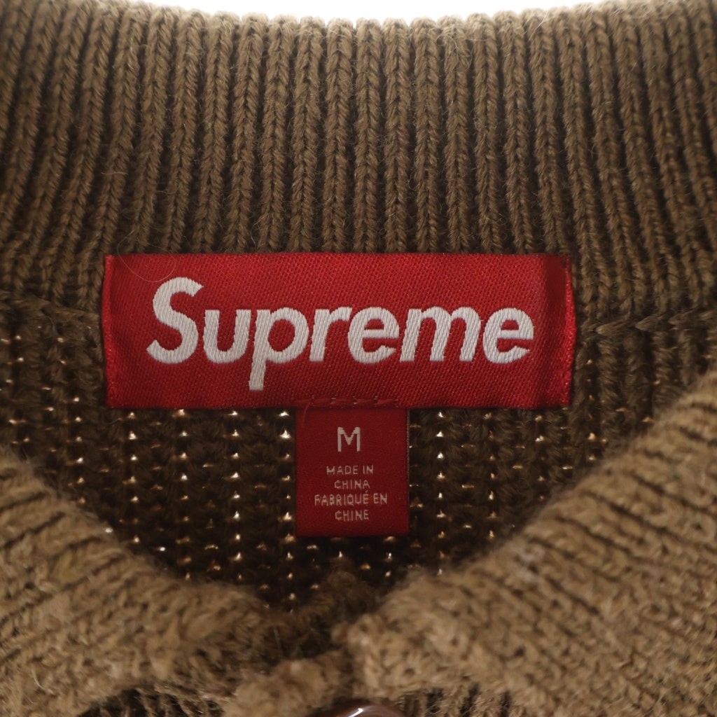 SUPREME(シュプリーム) 23AW Small Box Polo Sweater スモールボックスポロ セーター ブラウン