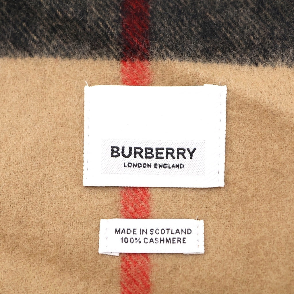 BURBERRY(バーバリー) チェック柄 カシミヤ マフラー ストール ブラウン 8018173 レディース