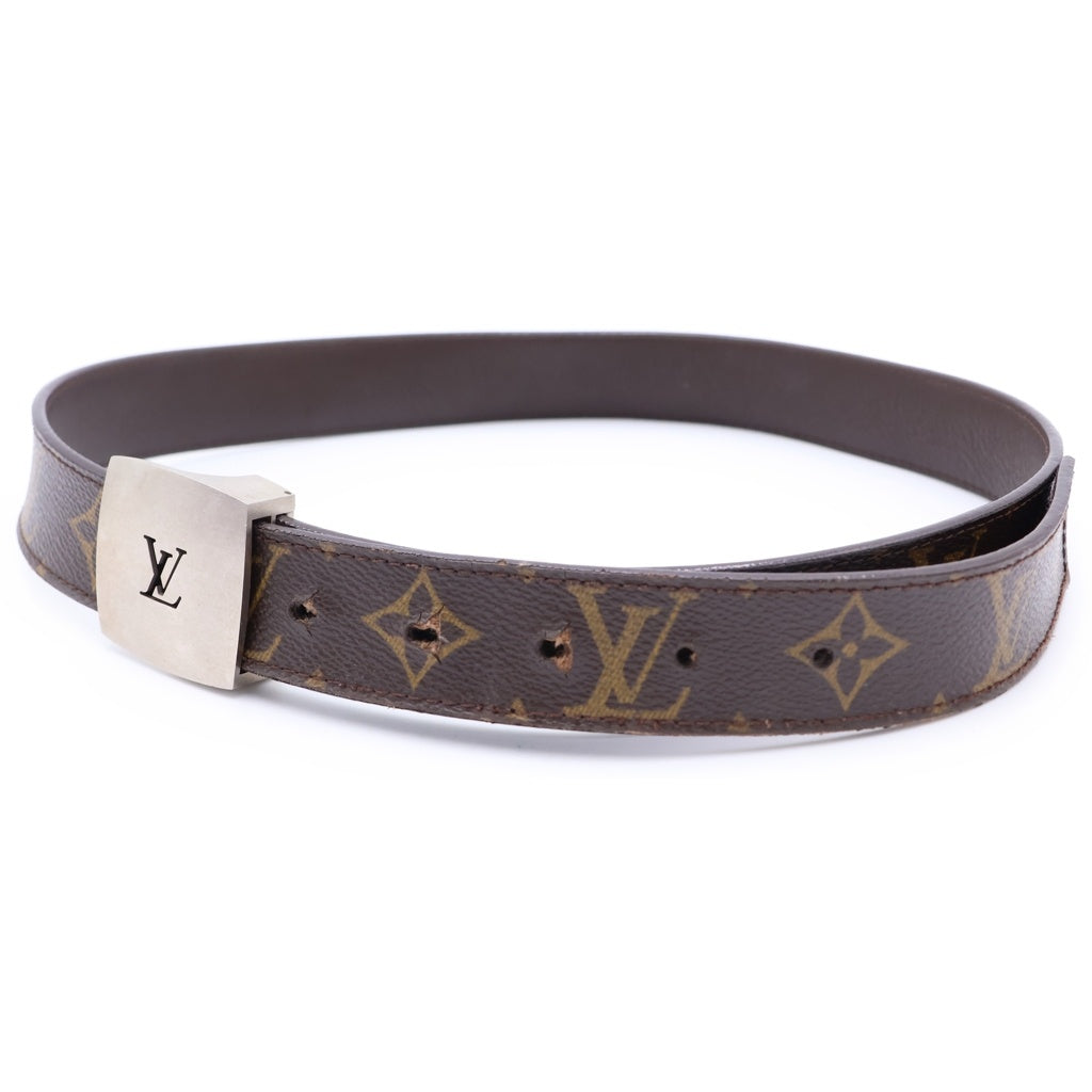 LOUIS VUITTON(ルイヴィトン) モノグラム サンチュール LV カットアウト ベルト ブラウン