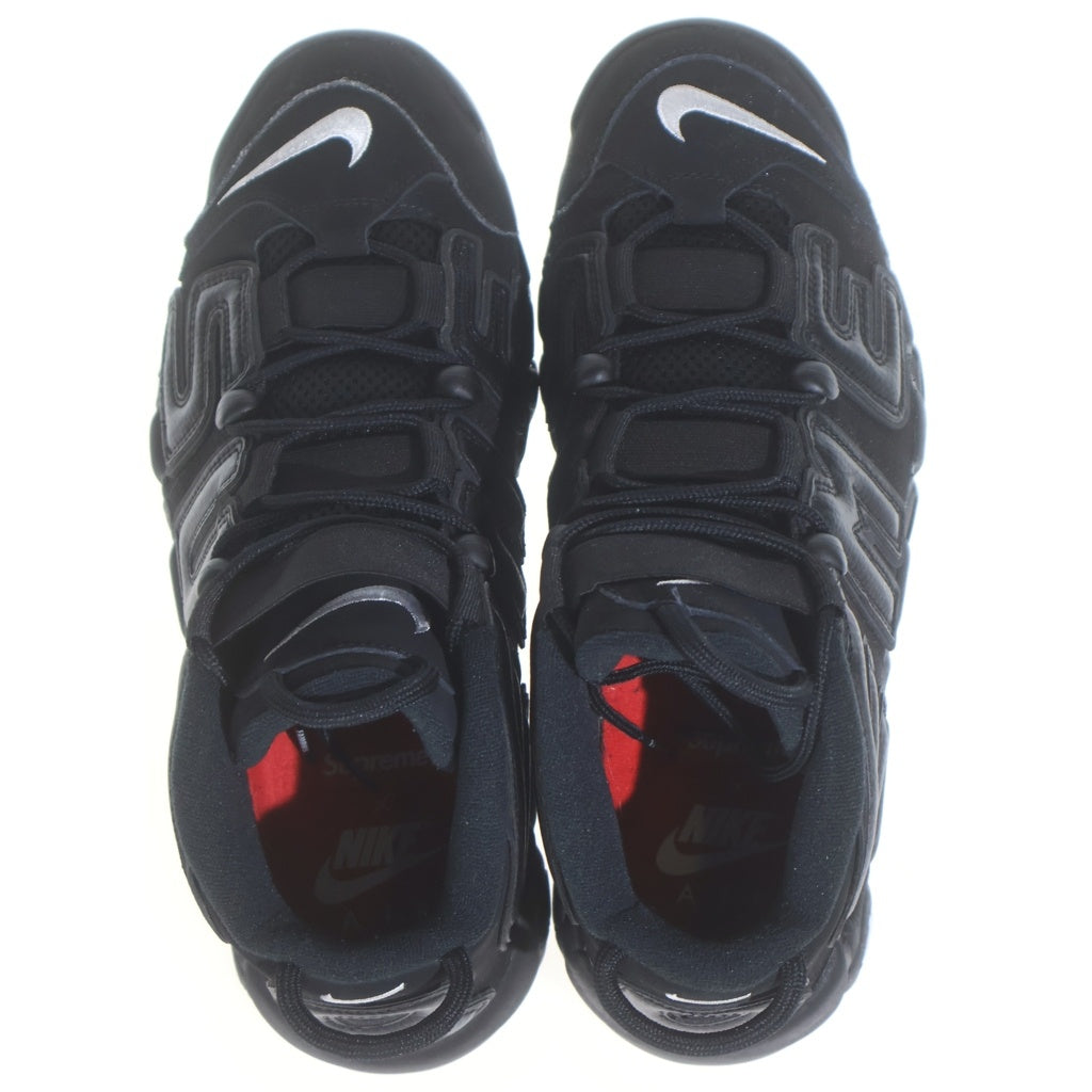 NIKE(ナイキ) 17SS ×AIR MORE UPTEMPO 902290-001 シュプリーム エアモアアップテンポ モアテン ハイカットスニーカー ブラック US9.5/27.5cm