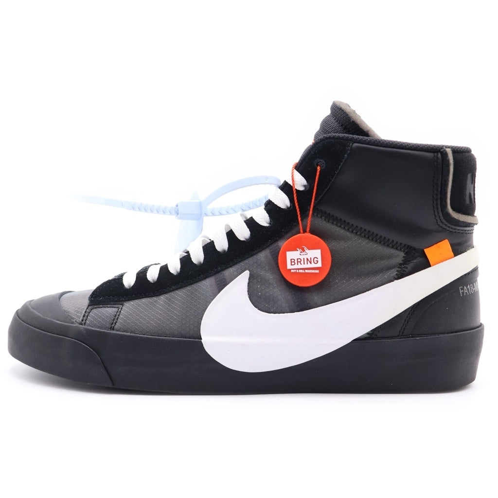 NIKE(ナイキ) ×OFF-WHITE BLAZER STUDIO MID GRIM REAPER オフホワイト ブレーザースタジオ ミッドグリムリーパー ミッドカットスニーカー ブラック US9.5/27.5cm AA3832-001
