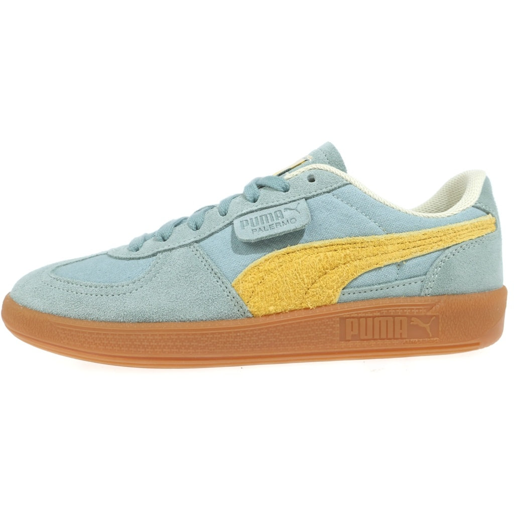 PUMA(プーマ) PALERMO WEATHERED GREEN MOON パレルモ ウェザード グリーンムーン スウェードローカットスニーカー グリーン US7/26cm 401722-01