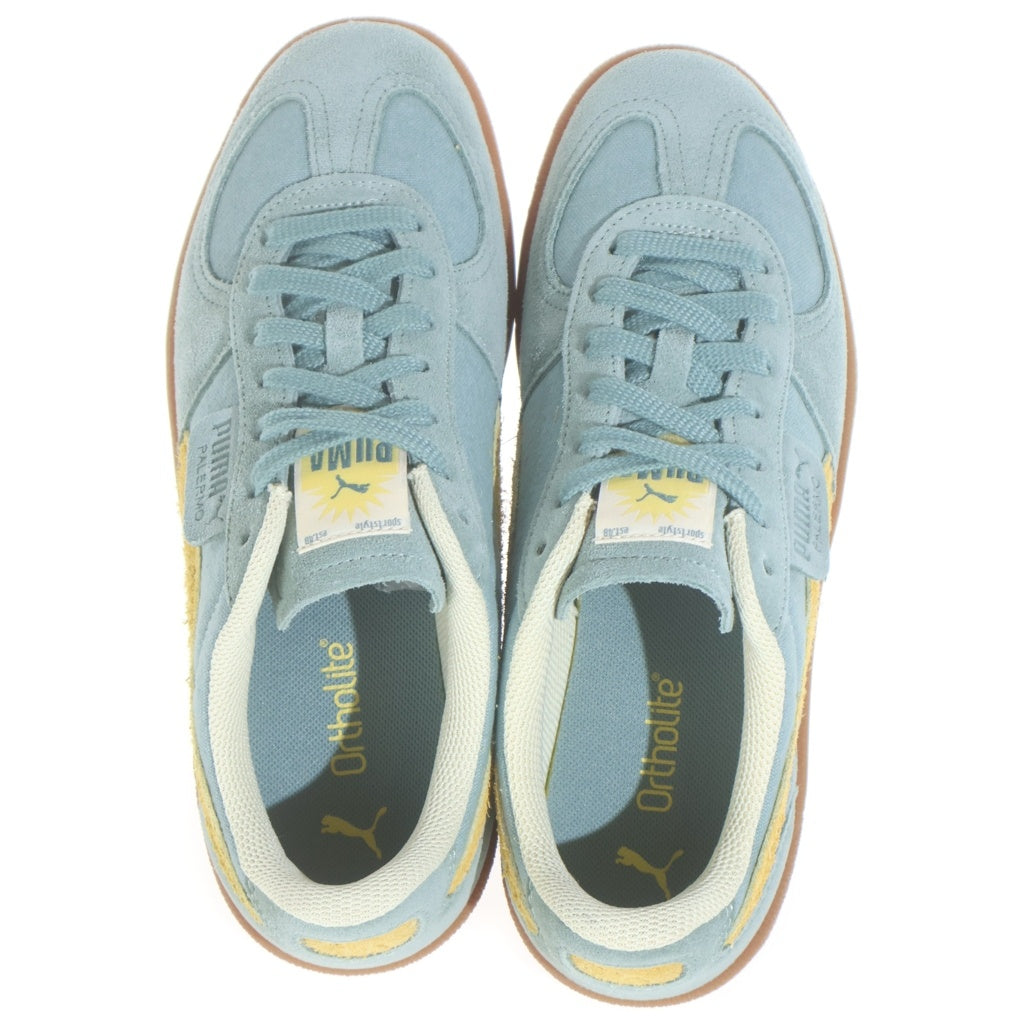 PUMA(プーマ) PALERMO WEATHERED GREEN MOON パレルモ ウェザード グリーンムーン スウェードローカットスニーカー グリーン US7/26cm 401722-01