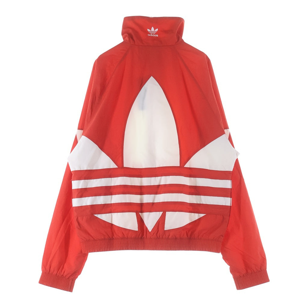 adidas(アディダス) BIG TREFOIL LOGO ビックトレフォイルロゴ ジップアップ ナイロンジャケット レッド FM9891