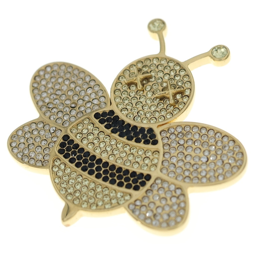 DIOR(ディオール) x Kaws Bee Pin Yellow ラインストーン ブローチ ピン ゴールド レディース