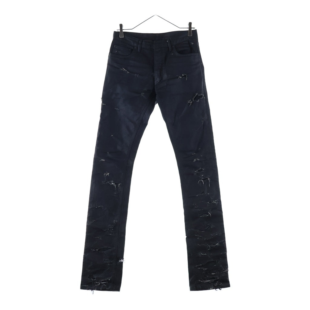 DIOR ブラックダメージデニム！　値段交渉可能！ Dior HOMME(ディオールオム) 04SS Strip期 Destroyed Denim デストロイ