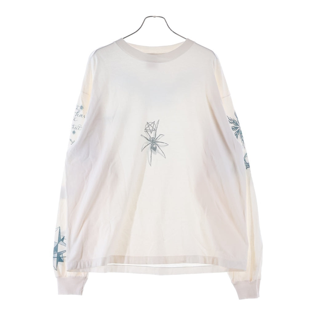 SAINT MICHAEL(セントマイケル) 25AWDW LS TEE TATTOO長袖Tシャツ ホワイト SM-HR1-0000-C29