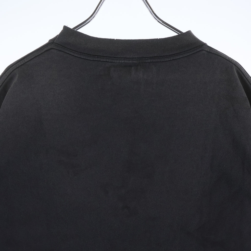 SAINT MICHAEL(セントマイケル) 26SS SAINT666 セイント666 バックプリント クルーネック半袖カットソーTシャツ ブラック SM-MK8-0000-006
