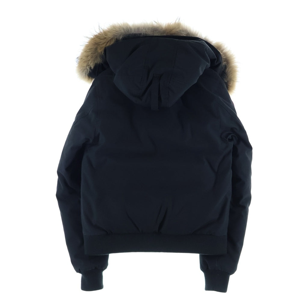CANADA GOOSE(カナダグース) LABRADOR DOWN JACKET ラブラドール ワッペンロゴ ファーフーデッド ダウンジャケット レディース ブラック 7967JL